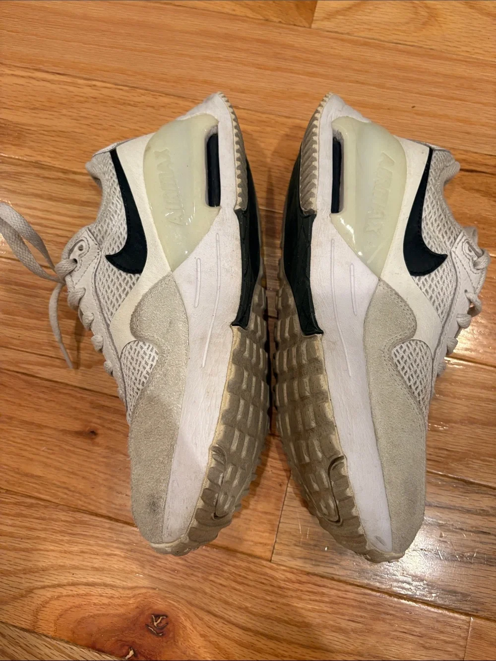 Nike Air Max Beige and Black Casual Sneakers